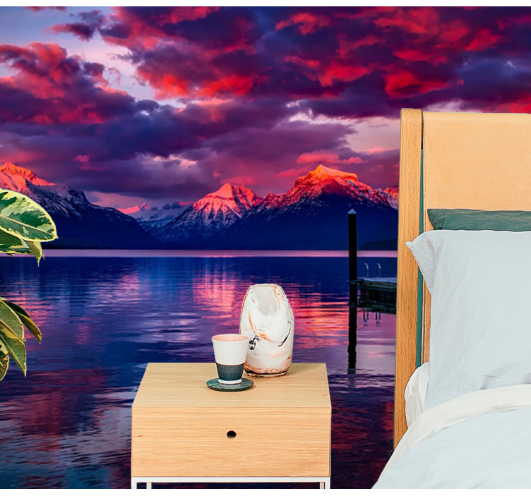 Lep sončni vzhod v gorah stenske fototapeta - TenStickers