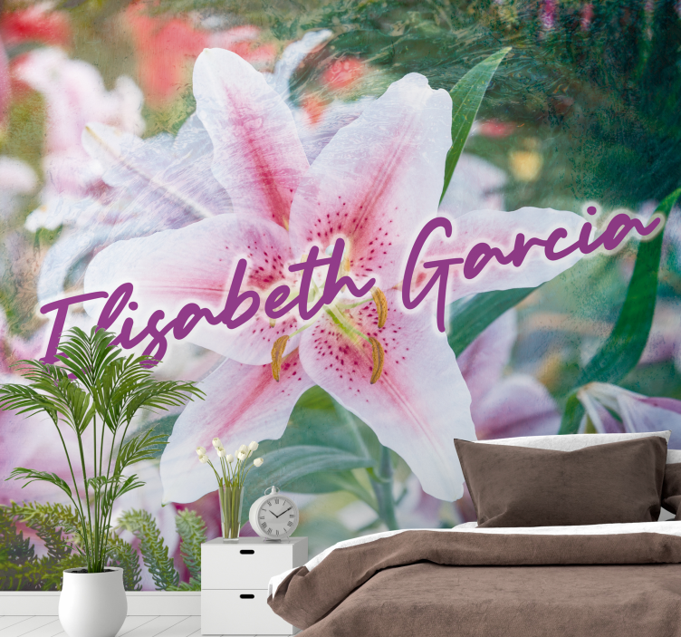 Lilijska cvetlična eleganca Fototapete cvetje - TenStickers