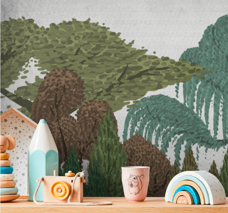 Lively foliage scenery fototapete narava - TenStickers