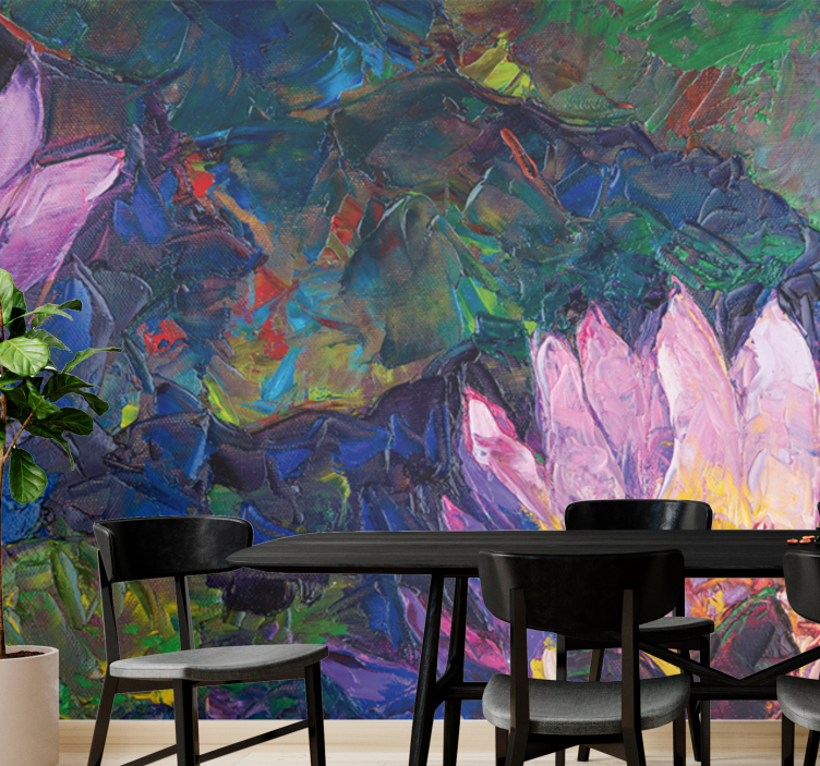 Lotus blossom abstract fototapete cvetje - TenStickers