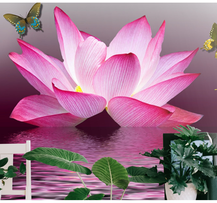Lotus blossom tranquility fototapete cvetje - TenStickers
