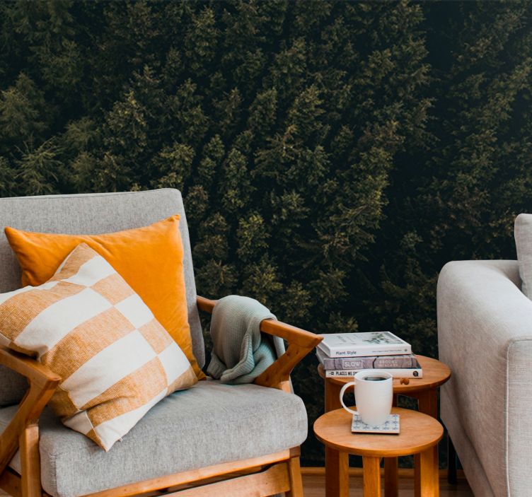 Lush greenery canopy fototapete narava - TenStickers