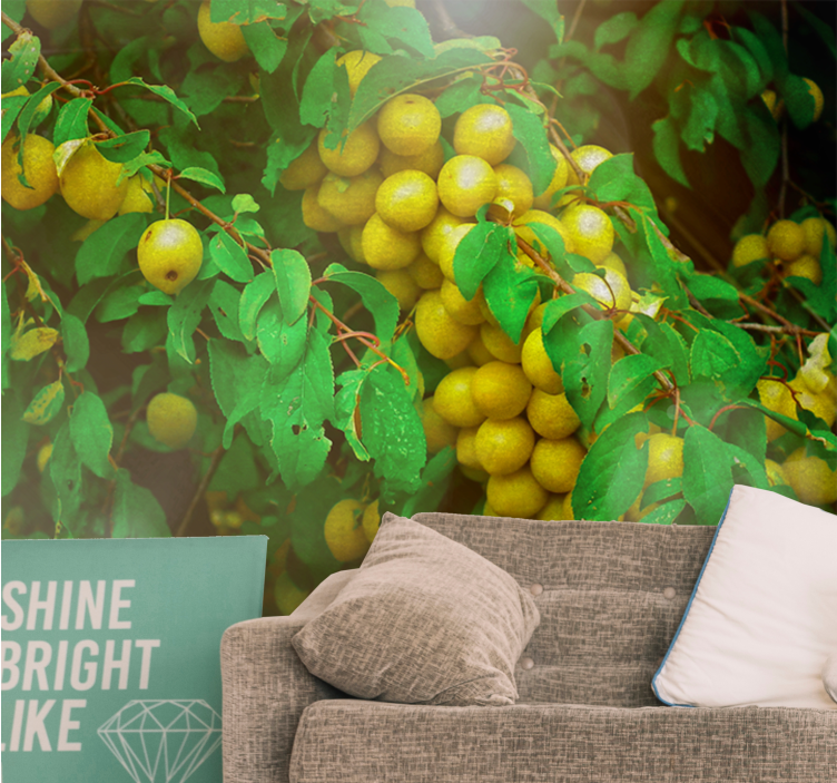 Lush greenery fruits fototapete cvetje - TenStickers