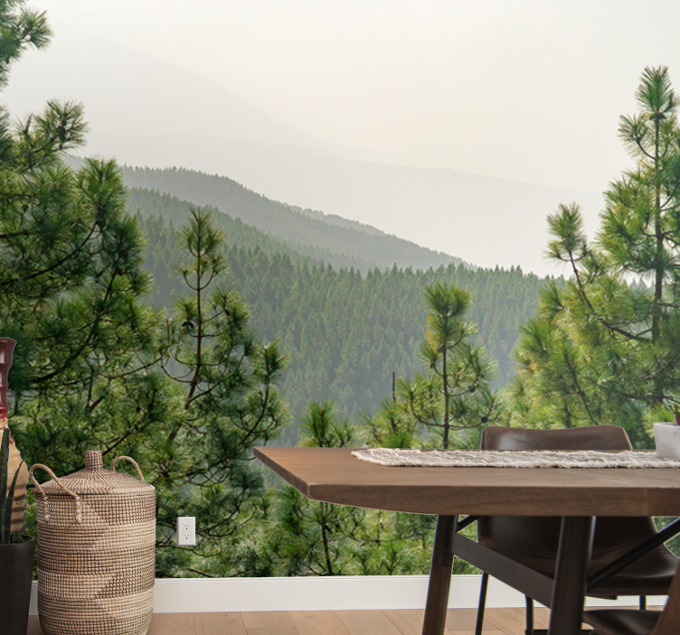 Lush greenery landscape fototapete narava - TenStickers