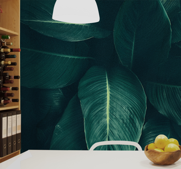 Lush leafy texture fototapete narava - TenStickers