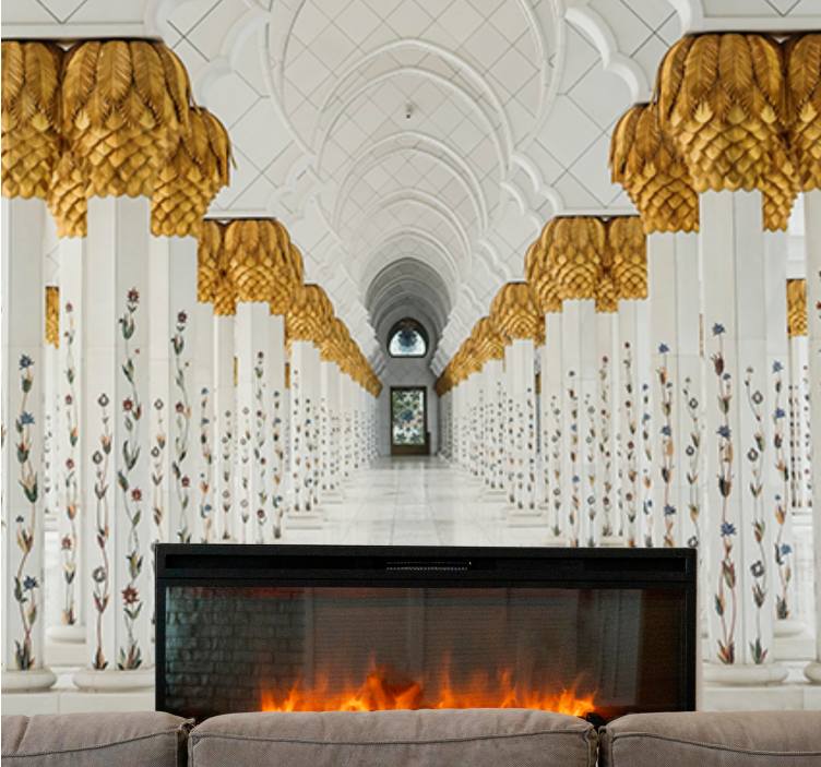 Majestic column foyer afriško oblikovanje fototapeta - TenStickers