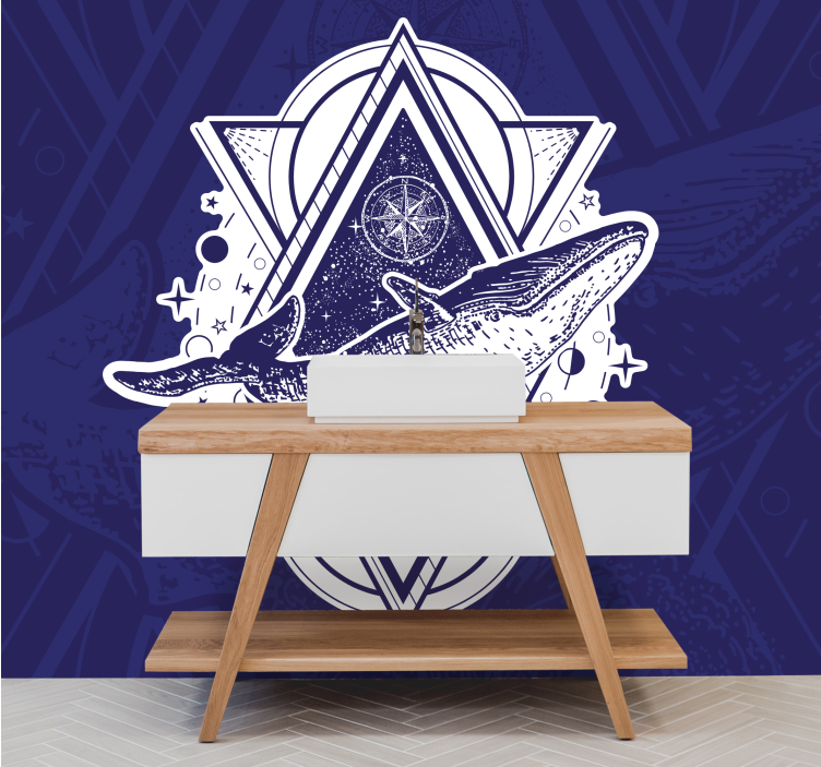 Majestic whale design fototapete z živalmi - TenStickers