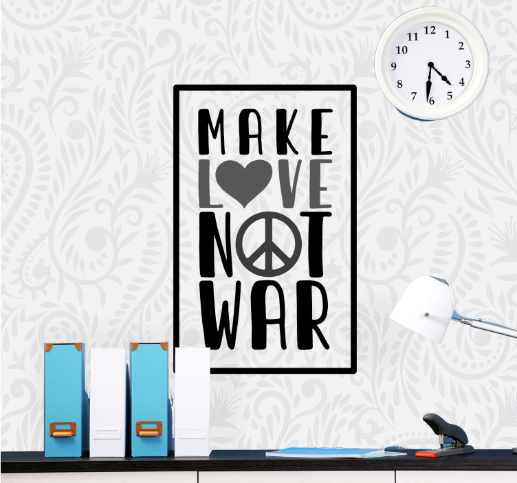 Make love not war fototapeta ljubezen - TenStickers
