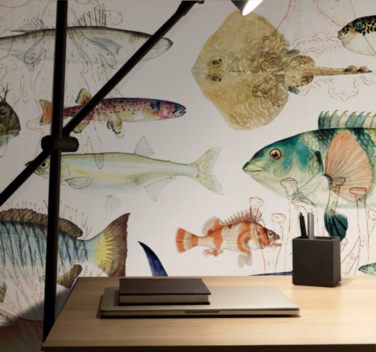 Marine life collection fototapete z živalmi - TenStickers