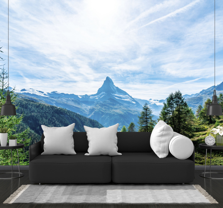 Matterhorn gorski zidni zid - TenStickers