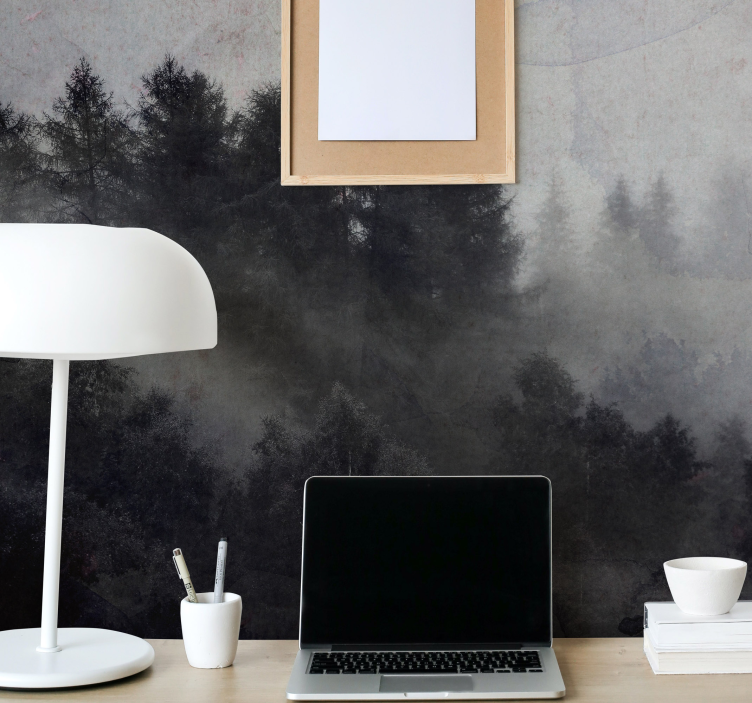 Megleno megleno ozračje Fototapeta Gozd - TenStickers