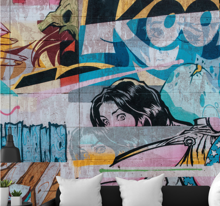 Metropolitan graffiti fototapete z graffiti motivi - TenStickers