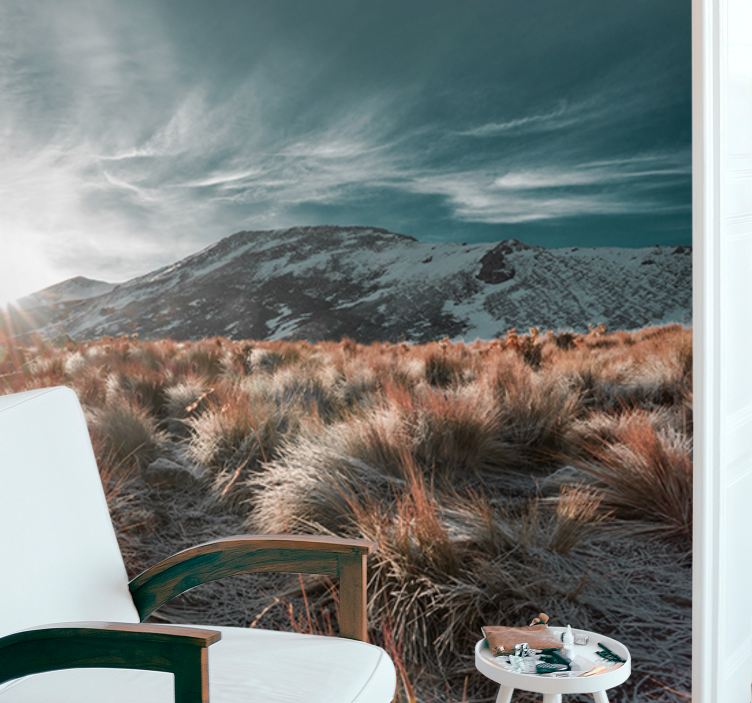 Mountain sunrise scenery stenske poslikave - TenStickers