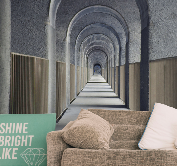 Neskončna ločna perspektiva Fototapete z 3D učinki - TenStickers