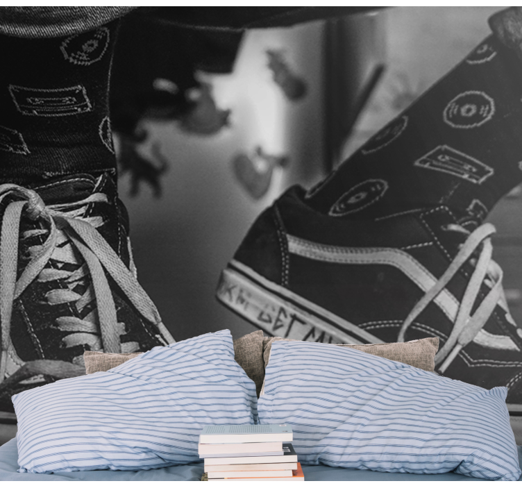 Nogavice s kasetofonom Fototapete z glasbeno tematiko - TenStickers