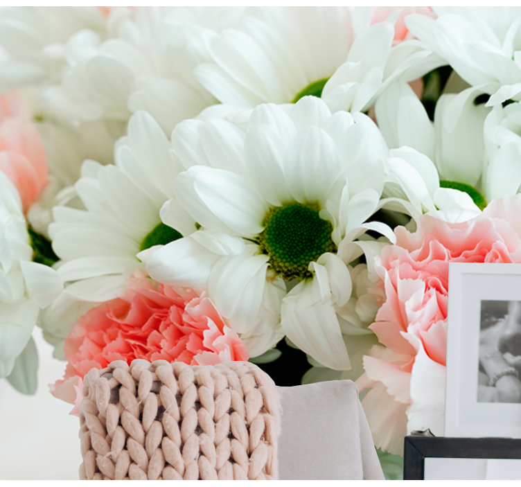 Očarljiv cvetlični aranžma Fototapete cvetje - TenStickers