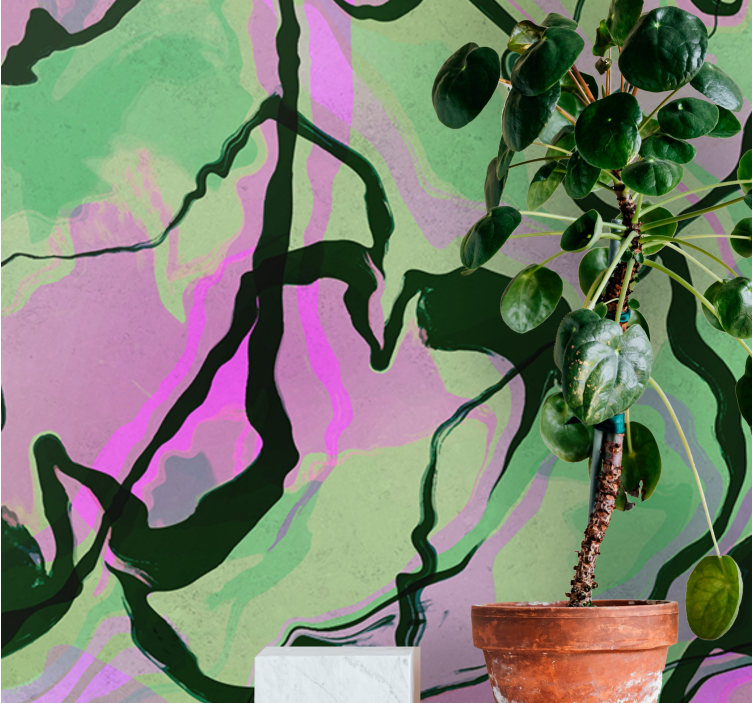 Organic shape composition abstraktni fototapeti - TenStickers