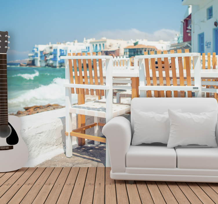 Zidni fototapeta zidne kulise grške kavarne - TenStickers