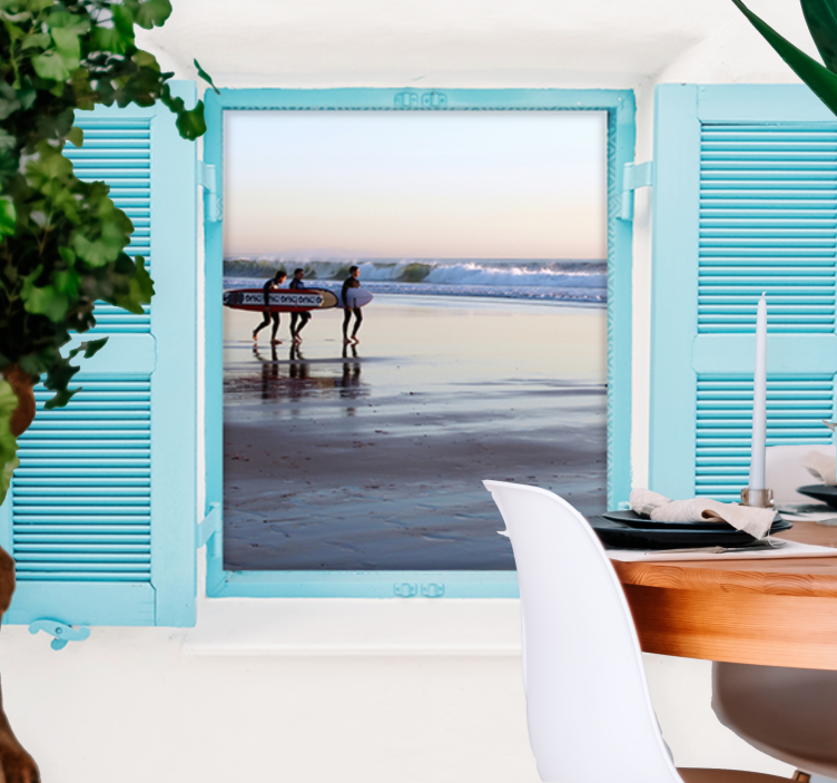 Plaža in surfanje fototapete mest in držav - TenStickers