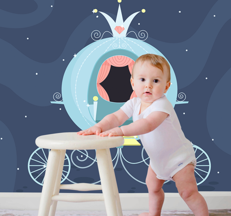 Pravljična kočija Fototapete za otroško sobo - TenStickers