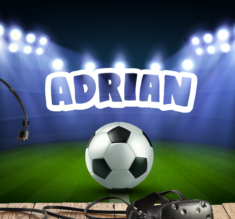 Praznovanje na nogometnem igrišču Fototapeta z ljudmi - TenStickers