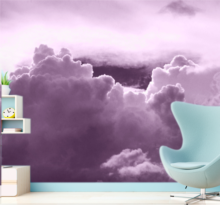 Purple cloud formation fototapete neba - TenStickers