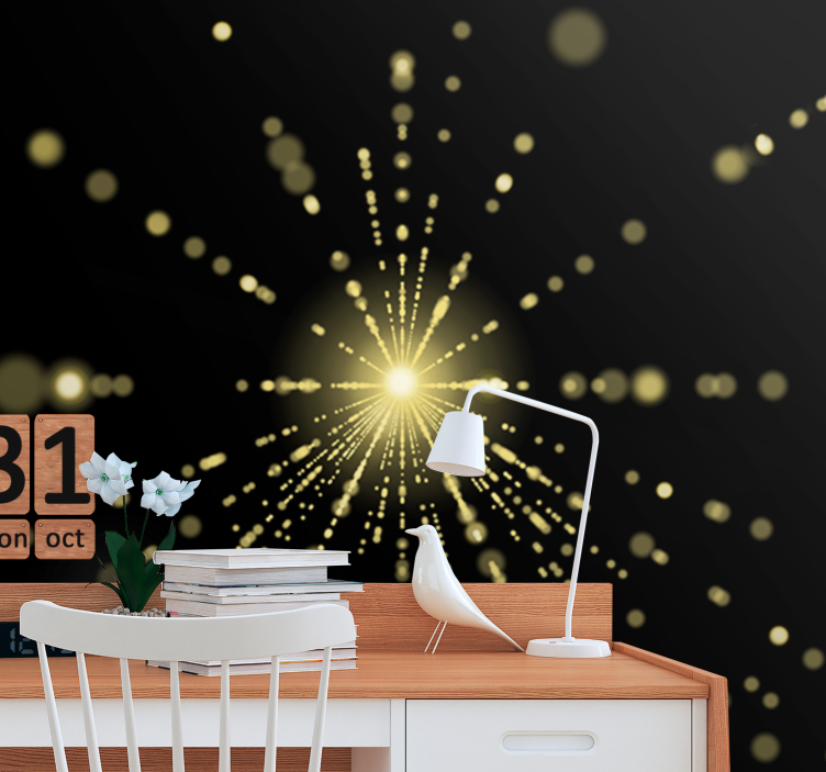 Radiant light burst abstraktni fototapeti - TenStickers