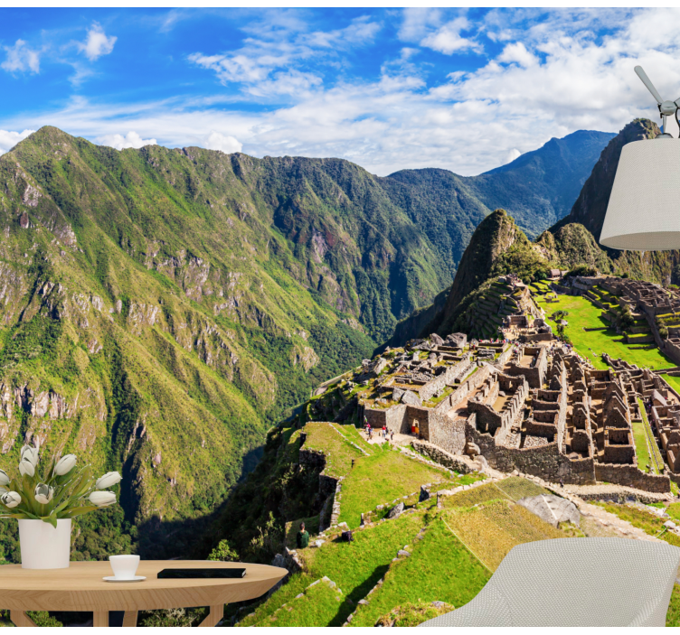 Razgled na machu picchu Fototapete mest in držav - TenStickers