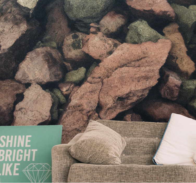 Rocky texture pattern fototapete kamni - TenStickers