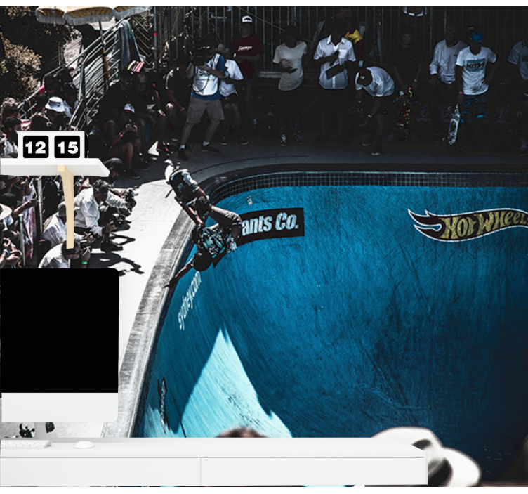 Rolkar izvaja trik Fototapeta z vozili - TenStickers