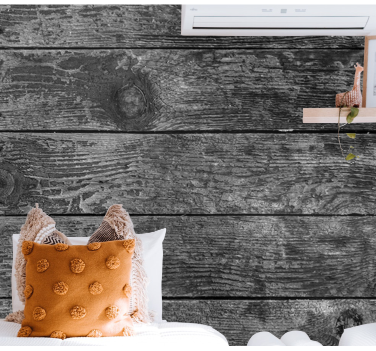 Rustic wooden panels fototapete kamni - TenStickers