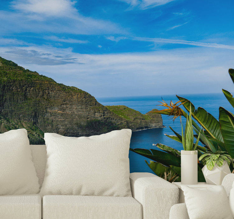 Seaside mountain vista stenske poslikave - TenStickers