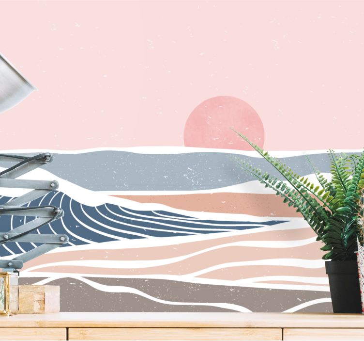 Serene coastal scene fototapete narava - TenStickers