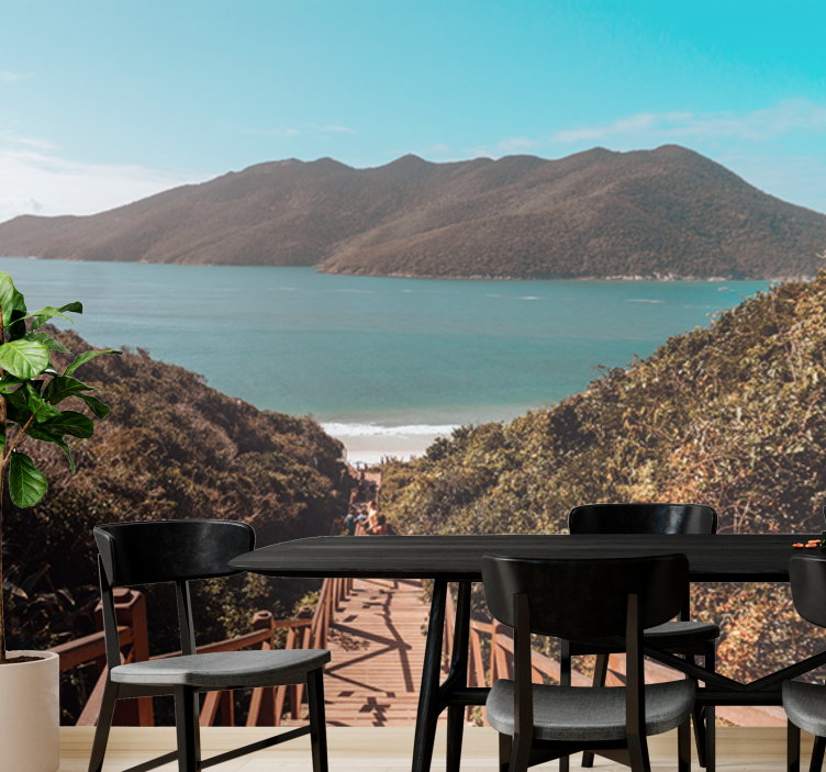 Serene ocean pathway stenske poslikave - TenStickers