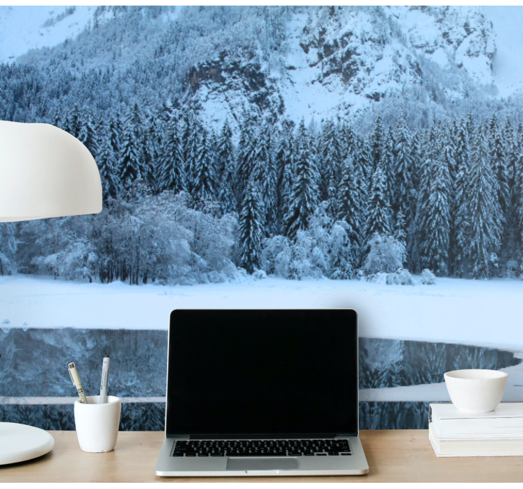 Serene winter landscape stenske poslikave - TenStickers