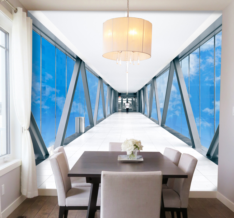 širok pogled na hodnik Fototapete z 3D učinki - TenStickers