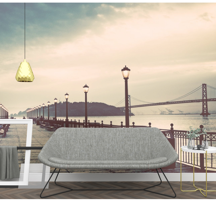 Slikovit razgled na obalo Fototapete mest in držav - TenStickers