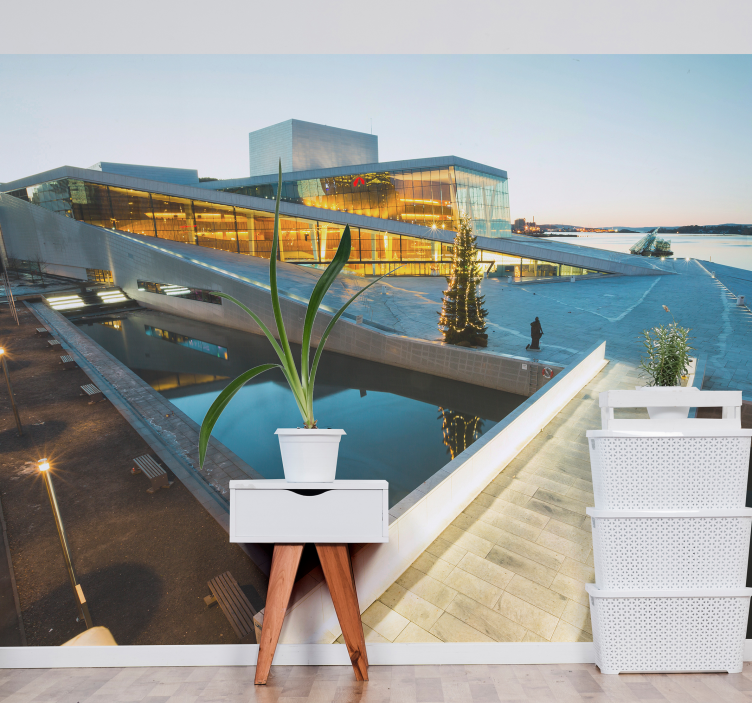 Sodobno arhitekturno čudo Fototapete mest in držav - TenStickers