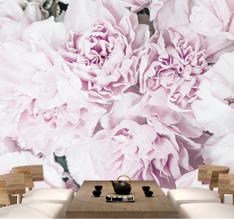 Soft pink blooms fototapete cvetje - TenStickers