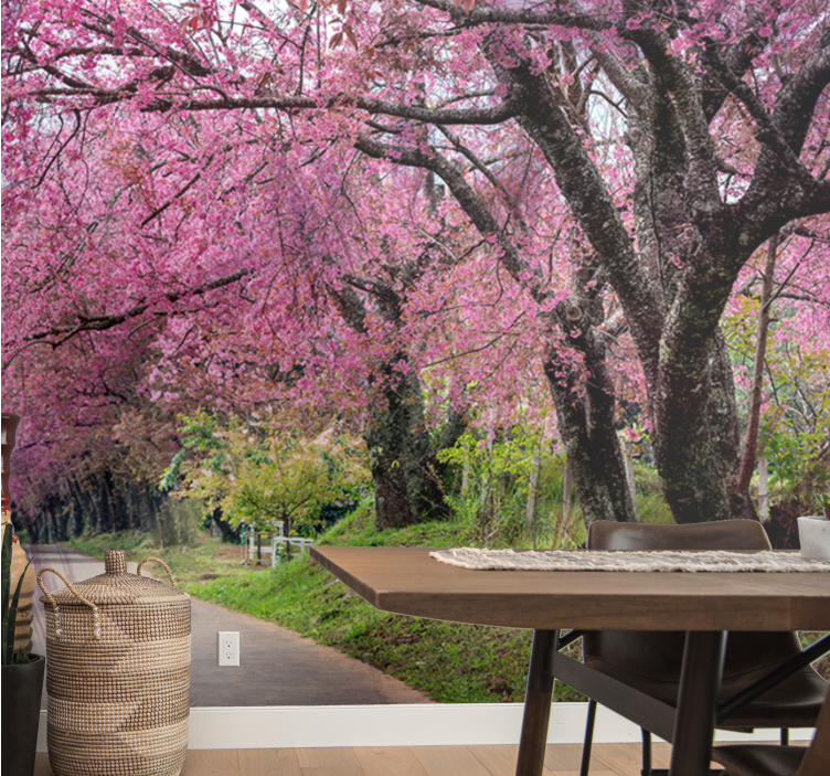 Roza japonska češnja stenska slika - TenStickers