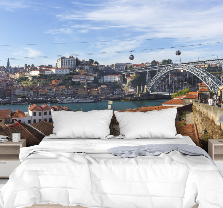 Stenski zidni fototapeta porto panorama - TenStickers