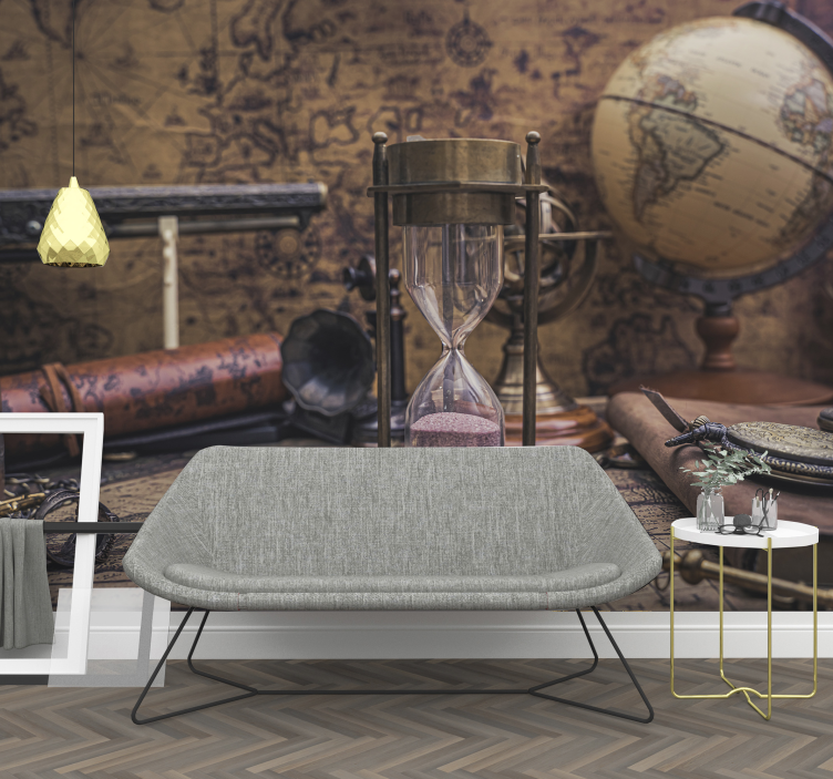 Stenski zidni zemljevid zemljevida sveta - TenStickers