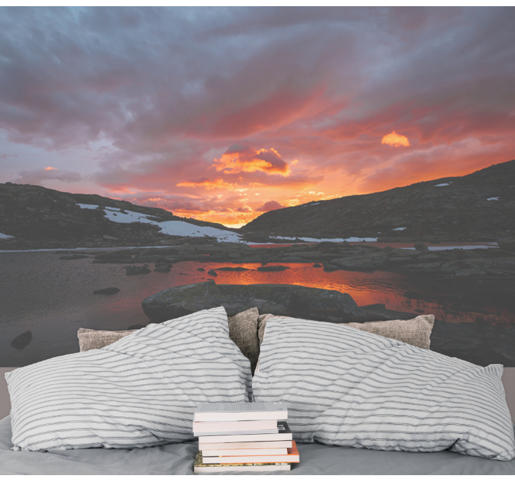 Stunning sunset reflection stenske poslikave - TenStickers