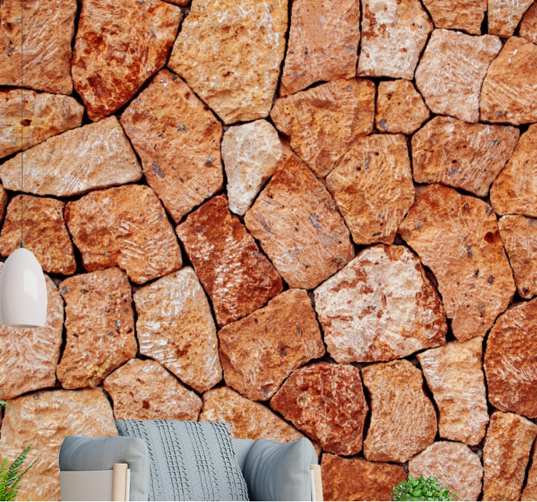 Textured stone motif fototapete kamni - TenStickers