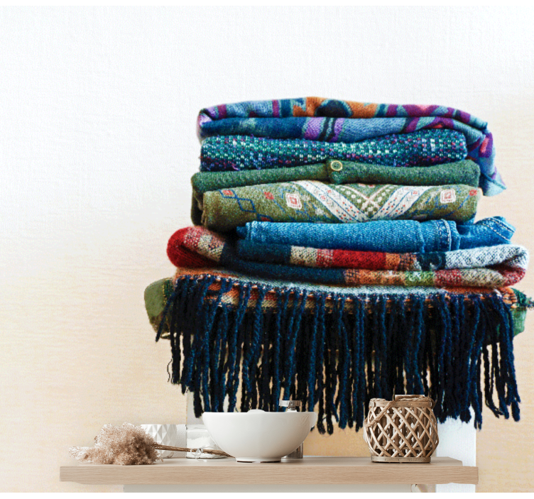 Textured wrapped fabrics fototapete z teksturami - TenStickers