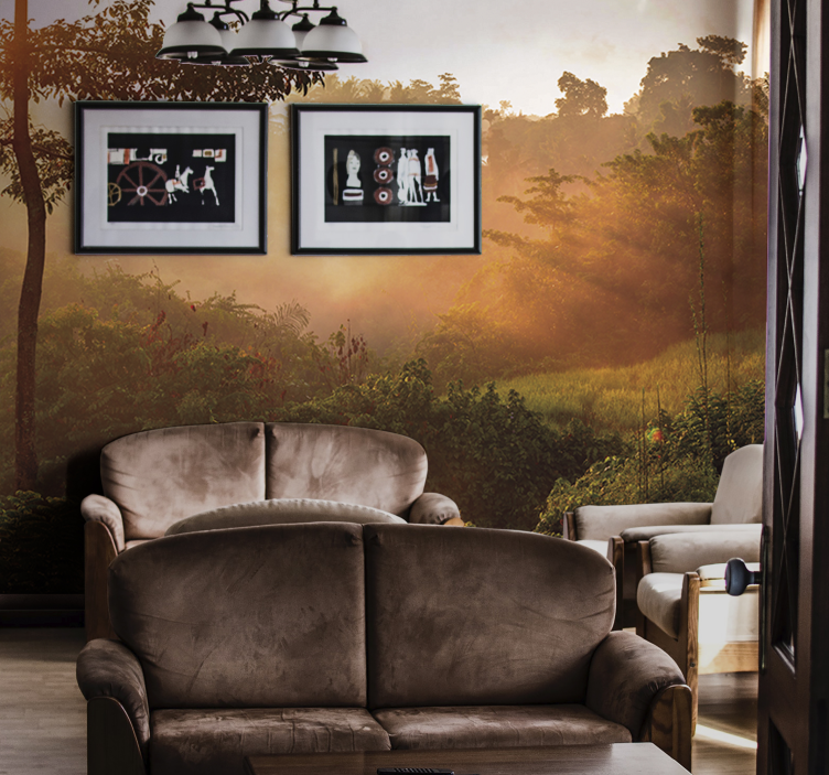 Tranquil woodland scenery fototapete narava - TenStickers