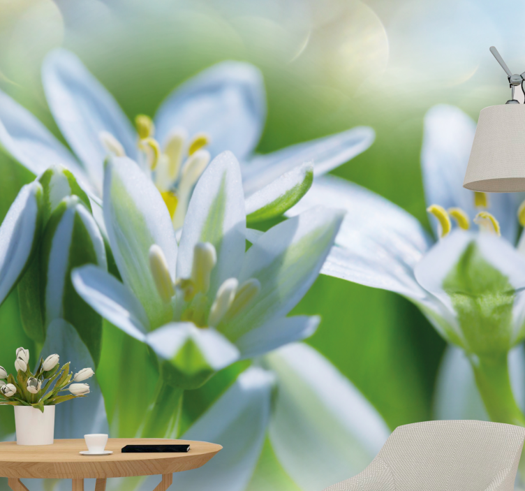 Stenska poslikava travnik veličastnih snežink - TenStickers