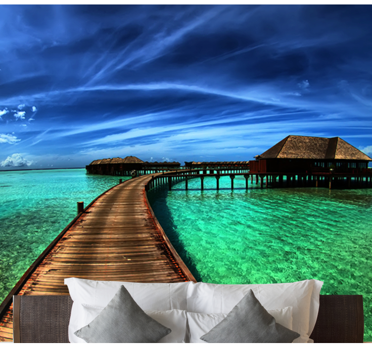 Tropski oceanski prizor Fototapete Narava - TenStickers