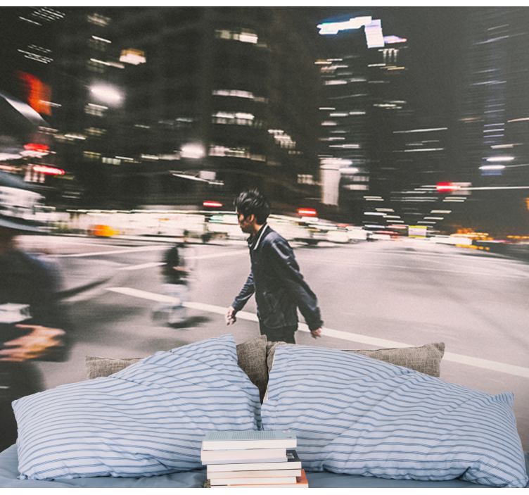 Urban night skate fototapete mest in držav - TenStickers