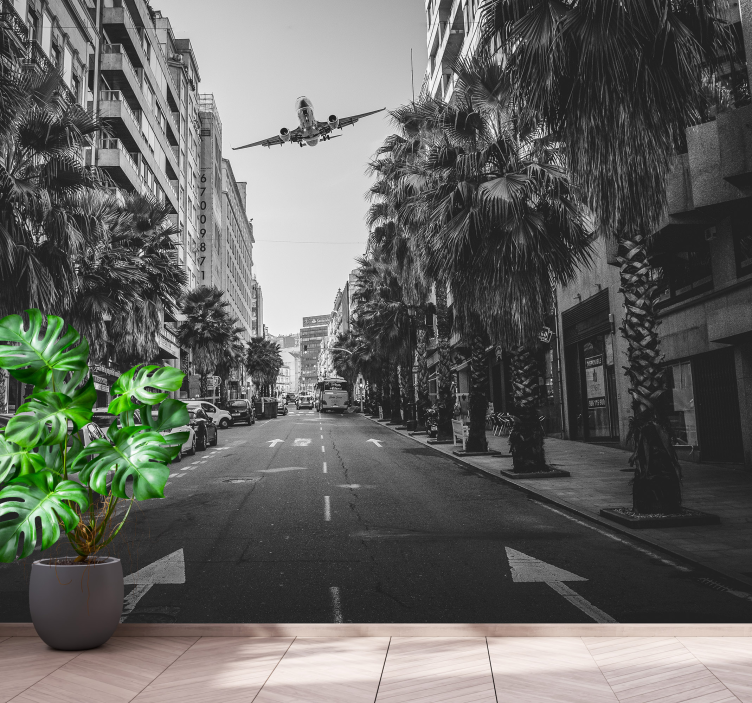 Urban scene aerial view fototapete mest in držav - TenStickers